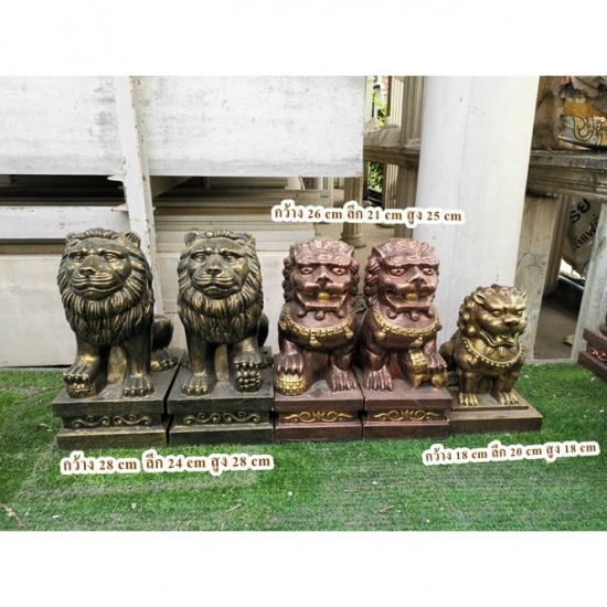 สิงห์จีนปูนปั้น - บริษัท โรมัน แอนด์ วินเทจ โปรดักส์ จำกัด - สิงห์โตคู่  สิงห์คู่  สิงห์เฝ้าประตู  รูปปั้นสิงห์จีน  รูปปั้นสิงห์ 