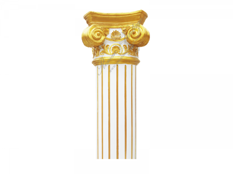 ทรงหัวม้วน เสากลมร่องเล็ก